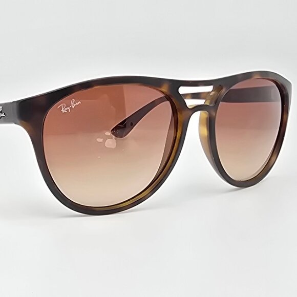 Ray-Ban RB4170 865/13 Brad Matte Havana Frame Brown Lens Aviator Sunglasses - Picture 6 of 14